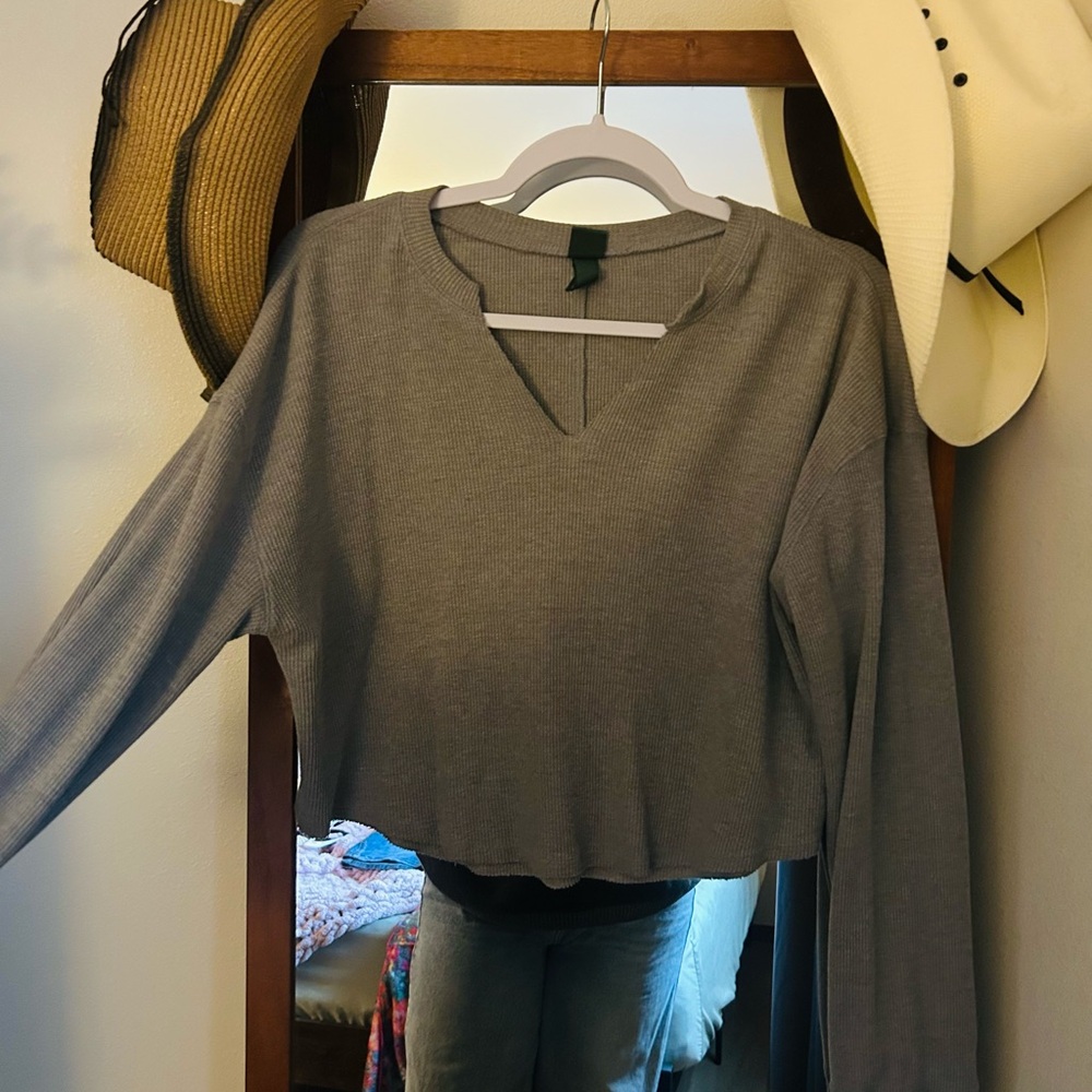 Gray Women's Top